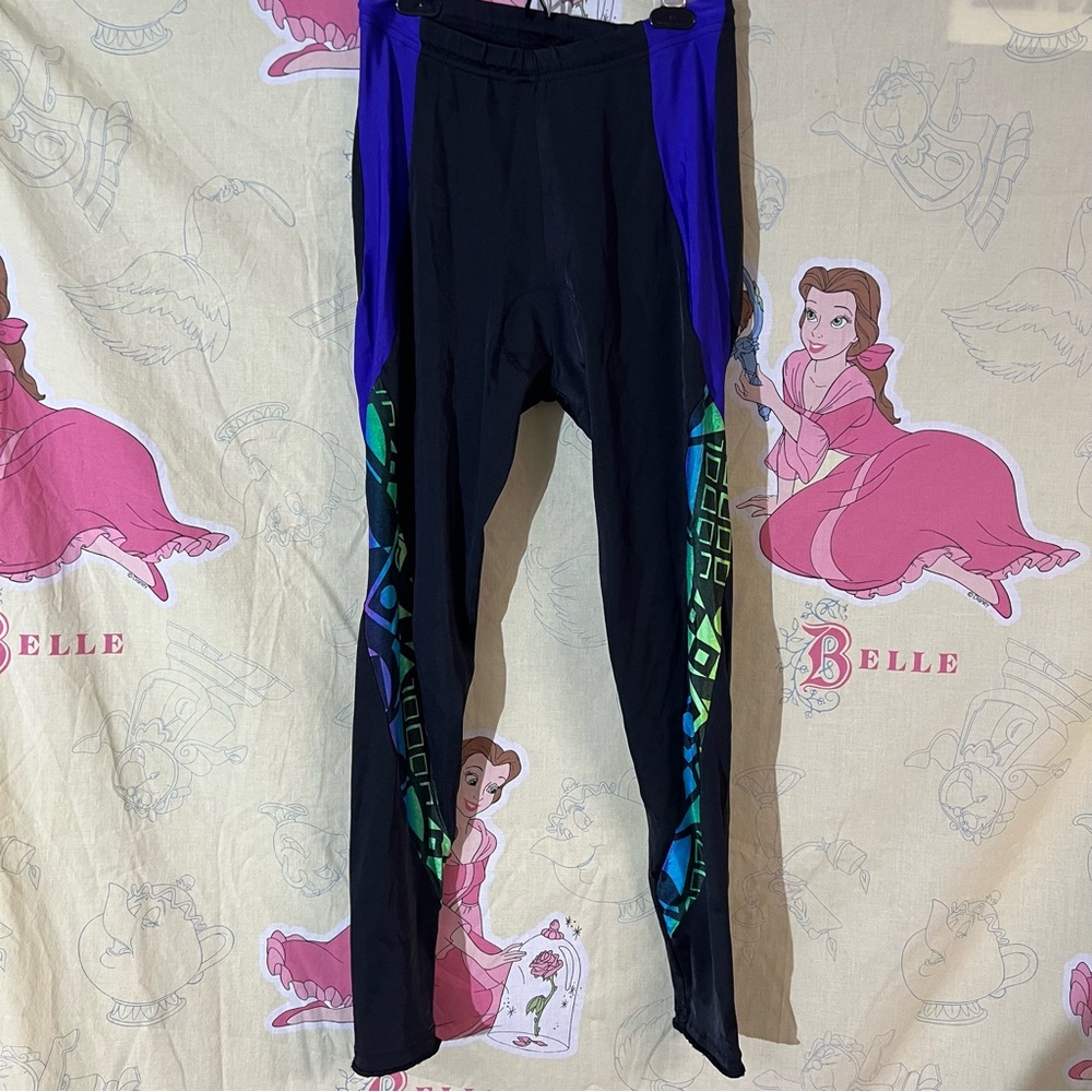 Vintage Canari Black and Purple Cycling Shorts - Picture 2 of 9